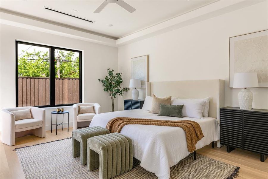 Furnished interior view inside a new home in , Dallas (Image 8).
