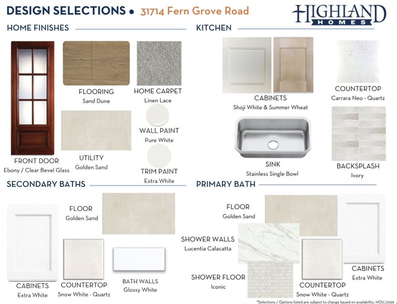 Sample of building materials used in homes in Jordan Ranch, Fulshear (Image 42). Sample of building materials used in homes in Jordan Ranch, Fulshear (Image 42).