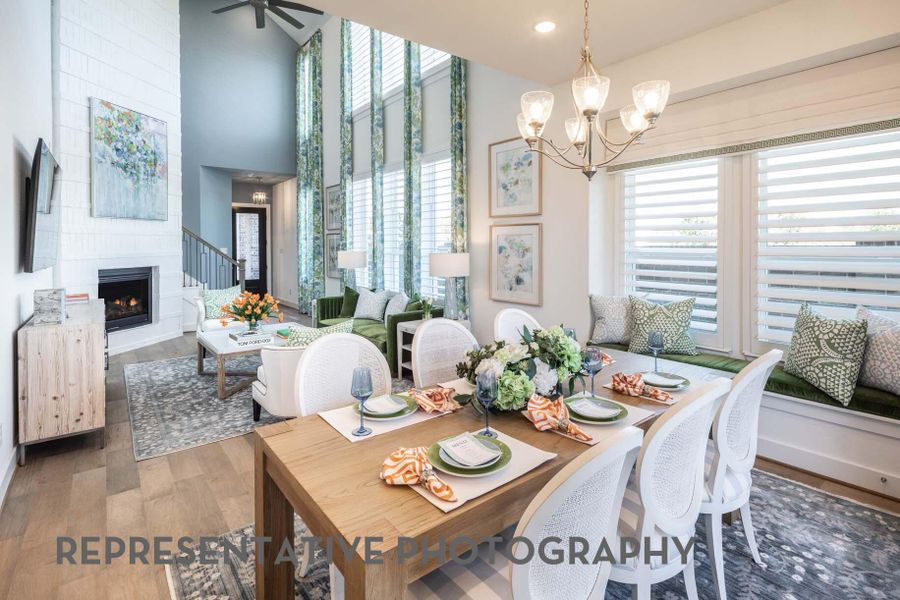 Furnished interior view inside a new home in Bridgeland Central, Cypress (Image 24).