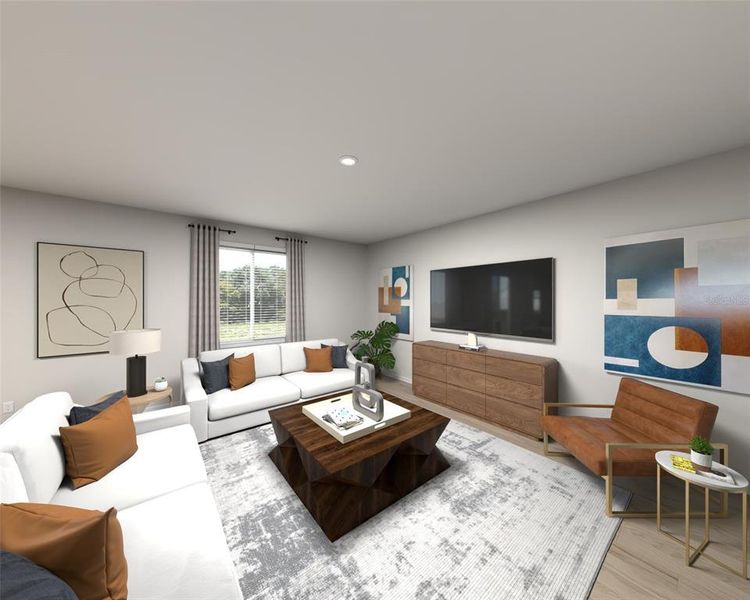 Furnished interior view inside a new home in Manor Oaks, Groveland (Image 7).