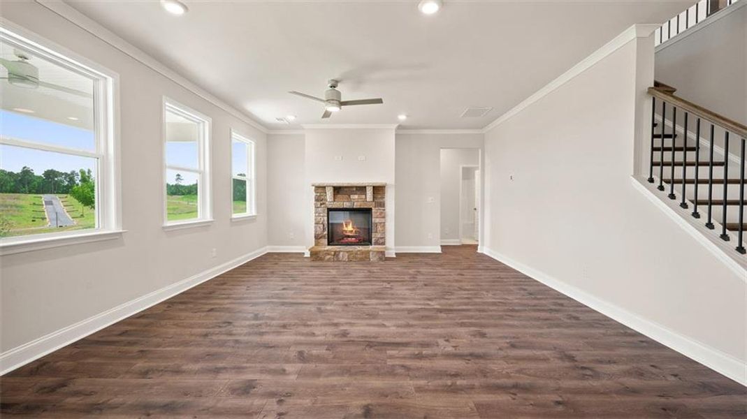 Spacious, unfurnished interior of a new home in Evergreen Crossing, Locust Grove (Image 17). Spacious, unfurnished interior of a new home in Evergreen Crossing, Locust Grove (Image 17).