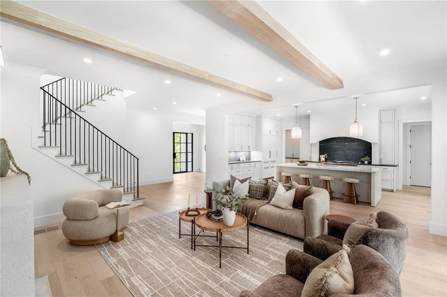 Furnished interior view inside a new home in , Atlanta (Image 28).