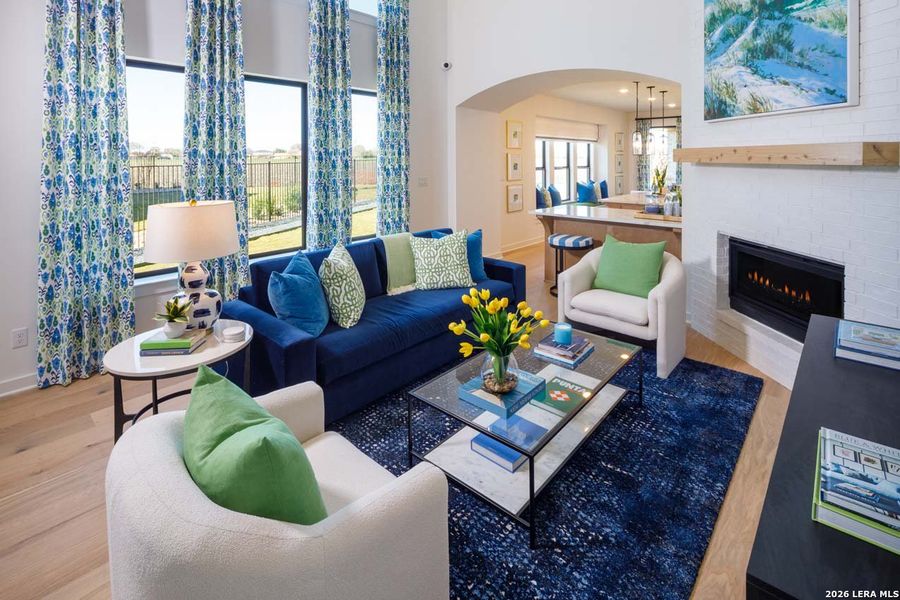 Furnished interior view inside a new home in Legacy at Lake Dunlap, New Braunfels (Image 18).