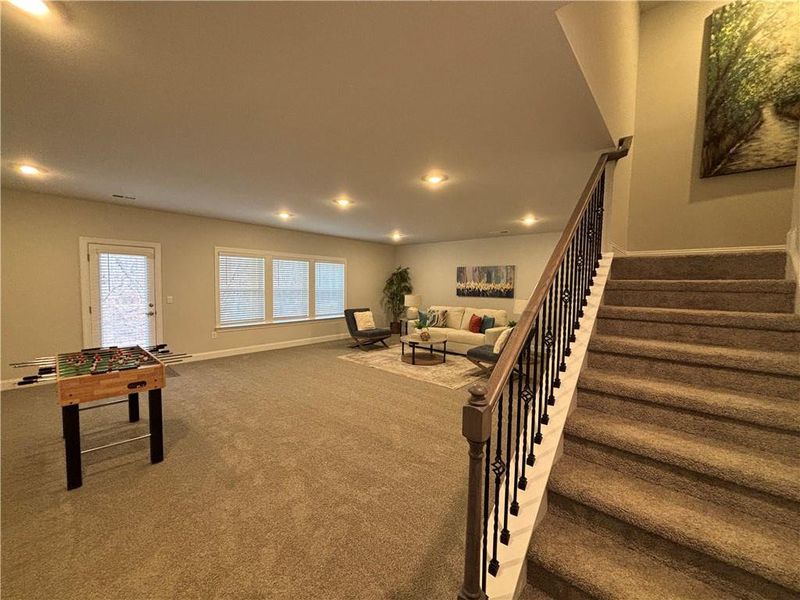 Furnished interior view inside a new home in Tuscany Hills, Douglasville (Image 3). Furnished interior view inside a new home in Tuscany Hills, Douglasville (Image 3).
