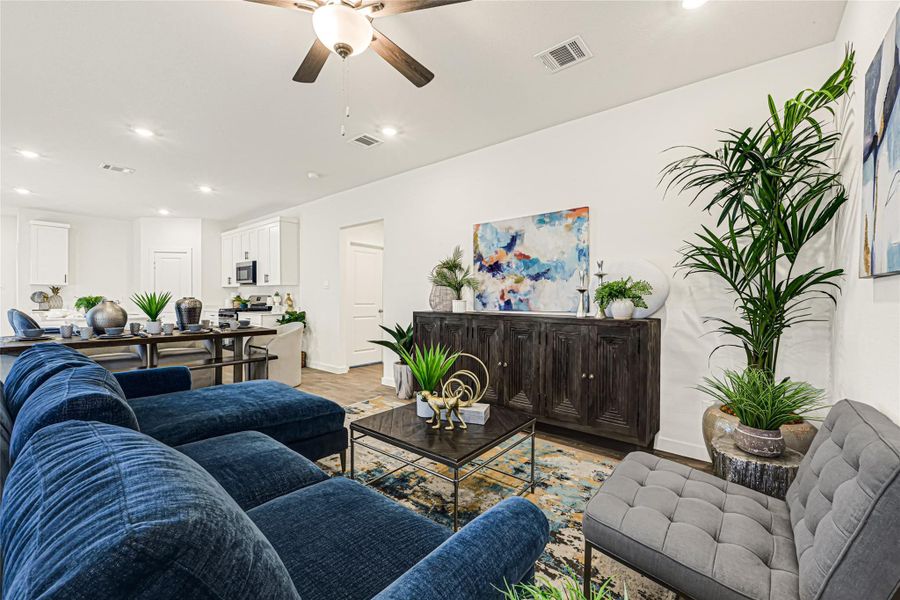 Furnished interior view inside a new home in Tamarron, Fulshear (Image 8).