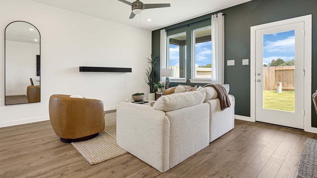 Furnished interior view inside a new home in Villarosa at Tamarron, Katy (Image 14). Furnished interior view inside a new home in Villarosa at Tamarron, Katy (Image 14).