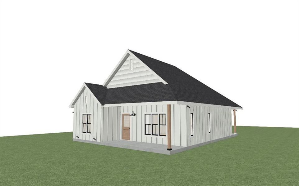 Exterior rendering of this home design in , Bridgeport, TX (Image 2). Exterior rendering of this home design in , Bridgeport, TX (Image 2).