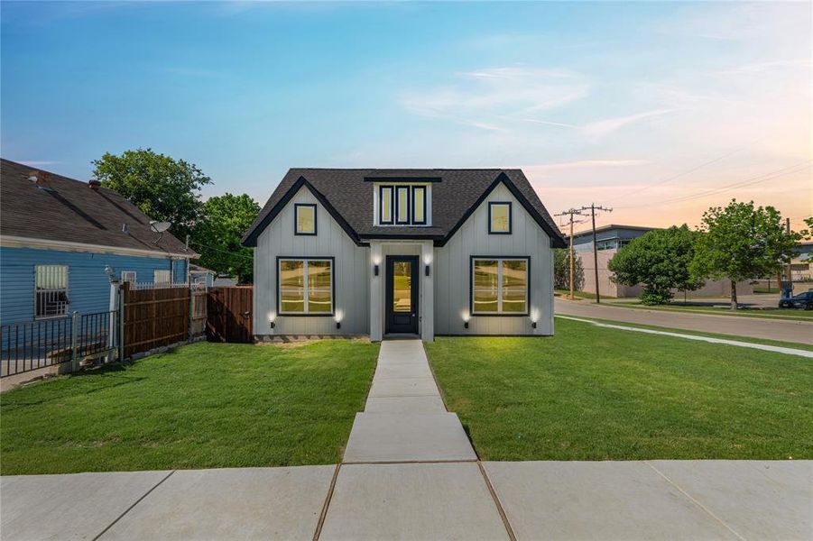 Front exterior of a new home in , Fort Worth, TX, highlighting curb appeal (Image 1). Front exterior of a new home in , Fort Worth, TX, highlighting curb appeal (Image 1).