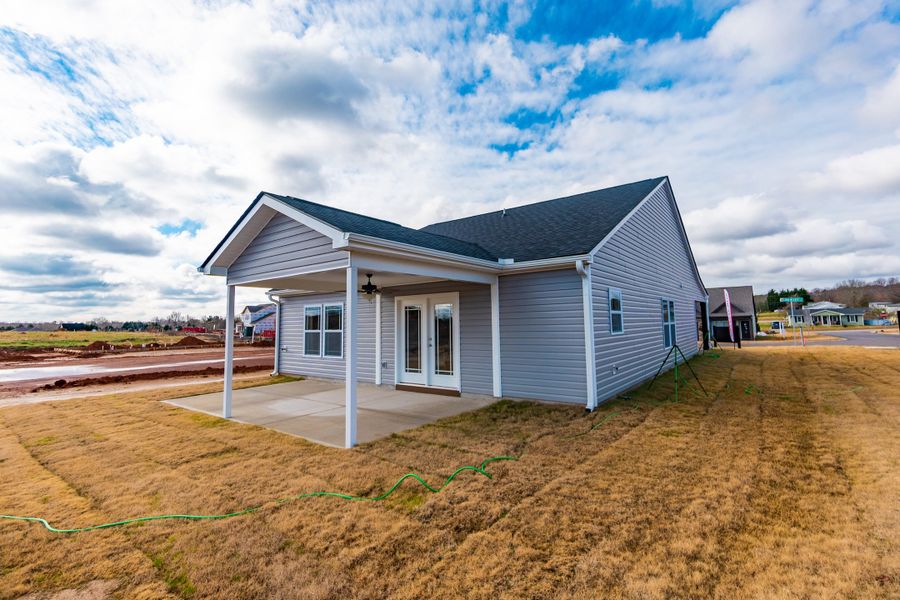 Representative exterior photo of a completed home built from the Clifton by Enchanted Homes in Hampshire Heights, Moore, SC (Image 27).