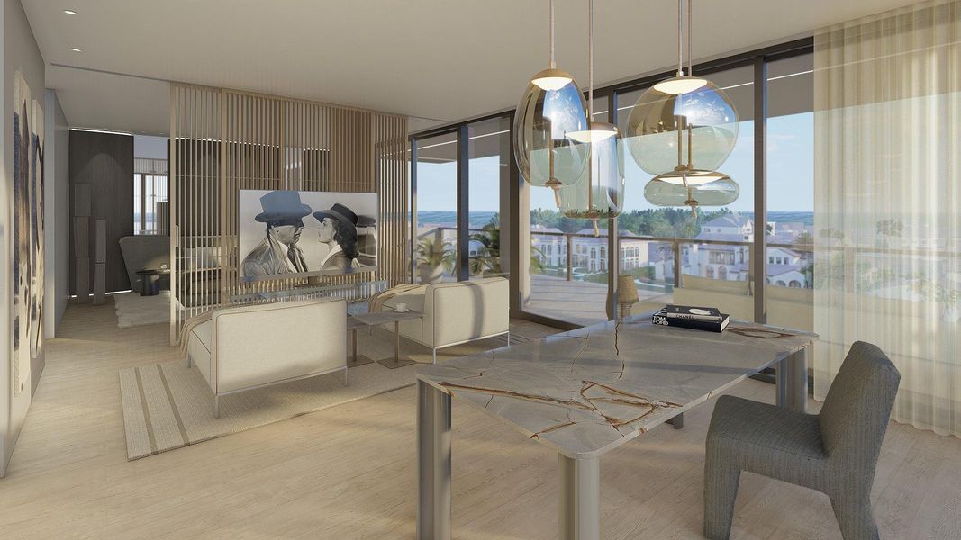 Furnished interior view inside a new home in , Bay Harbor Islands (Image 16). Furnished interior view inside a new home in , Bay Harbor Islands (Image 16).