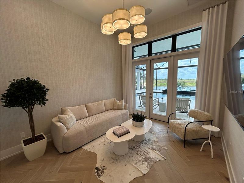 Furnished interior view inside a new home in Wild Blue at Waterside, Sarasota (Image 7).