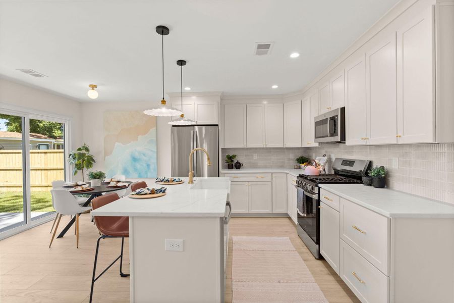 Furnished interior view inside a new home in , Charleston (Image 12).