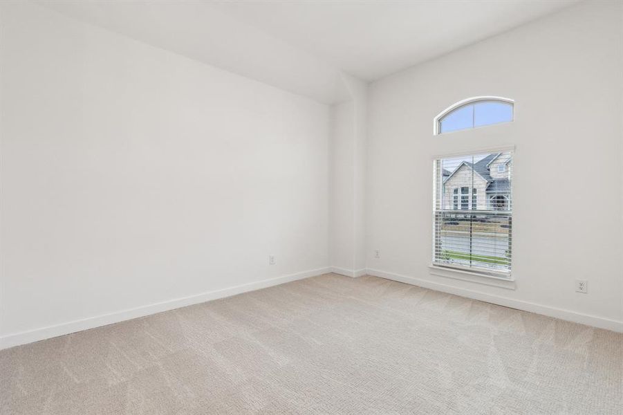 Bedroom in the Gilmour II home plan by Trophy Signature Homes – REPRESENTATIVE PHOTO