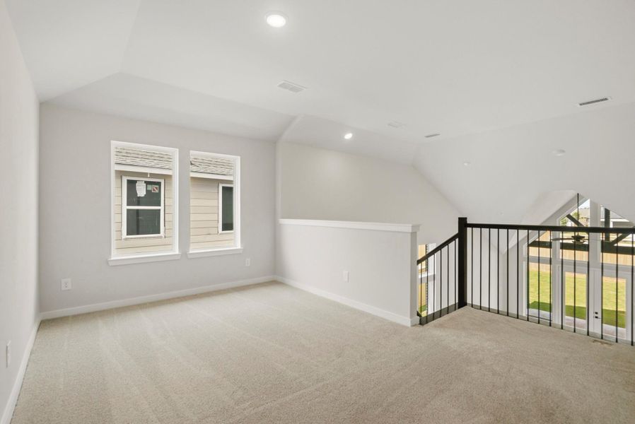 Spacious, unfurnished interior of a new home in Bridgeland 45', 50', 70', Cypress (Image 11). Spacious, unfurnished interior of a new home in Bridgeland 45', 50', 70', Cypress (Image 11).