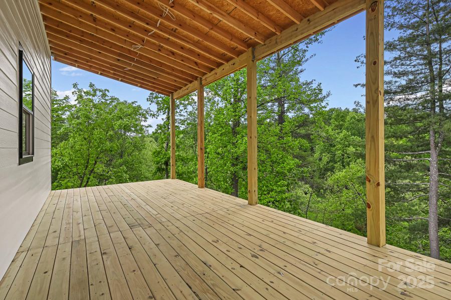 Exterior details and patio area of a home in , Asheville (Image 6). Exterior details and patio area of a home in , Asheville (Image 6).