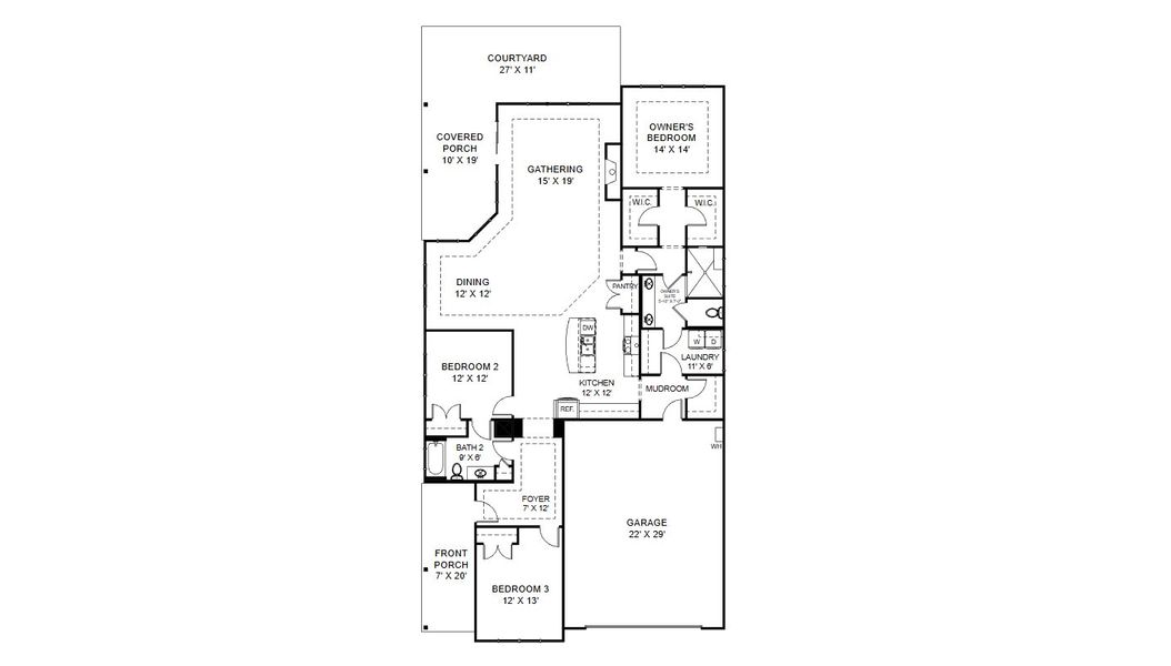 2D floor plan layout for the Verona I by Cook Bros. Homes in The Grove At Haven Hill, Lenoir City, TN (Image 3). 2D floor plan layout for the Verona I by Cook Bros. Homes in The Grove At Haven Hill, Lenoir City, TN (Image 3).