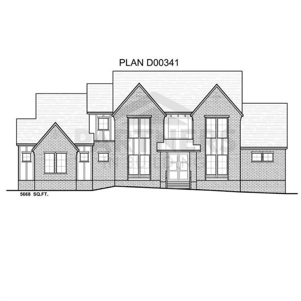 Exterior rendering of this home design in , Flower Mound, TX (Image 3).