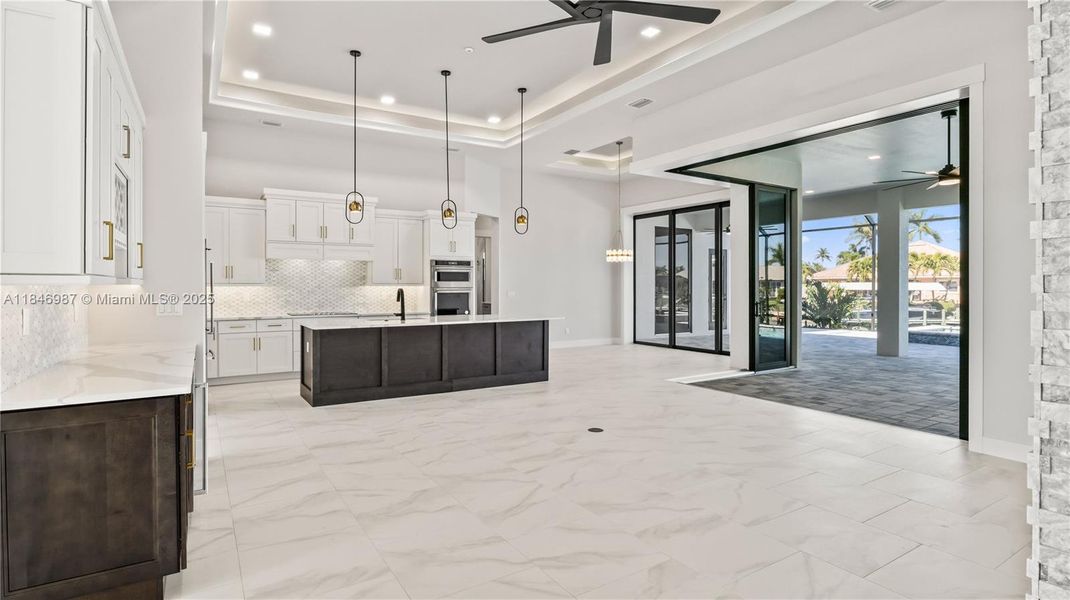 Furnished interior view inside a new home in , Cape Coral (Image 11). Furnished interior view inside a new home in , Cape Coral (Image 11).