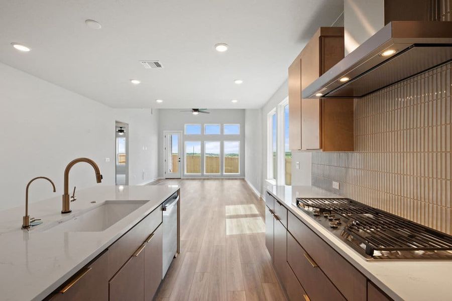 Furnished interior view inside a new home in Terrace Collection At Turner's Crossing, Buda (Image 10).