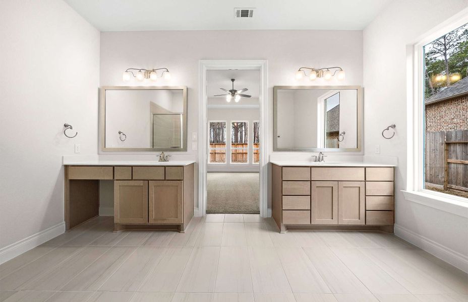 Representative furnished interior of a home built from the 3099 by Ravenna Homes in The Highlands 55′, Porter (Image 11). Representative furnished interior of a home built from the 3099 by Ravenna Homes in The Highlands 55′, Porter (Image 11).