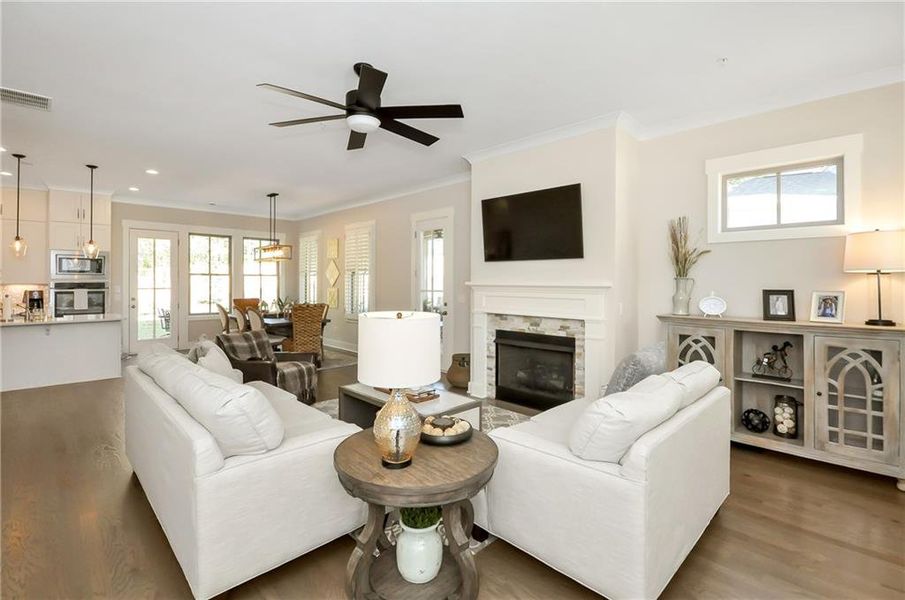 Furnished interior view inside a new home in , Woodstock (Image 3).