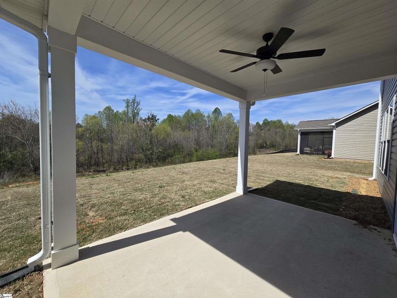 Exterior details and patio area of a home in Shiloh Trail, Wellford (Image 3).