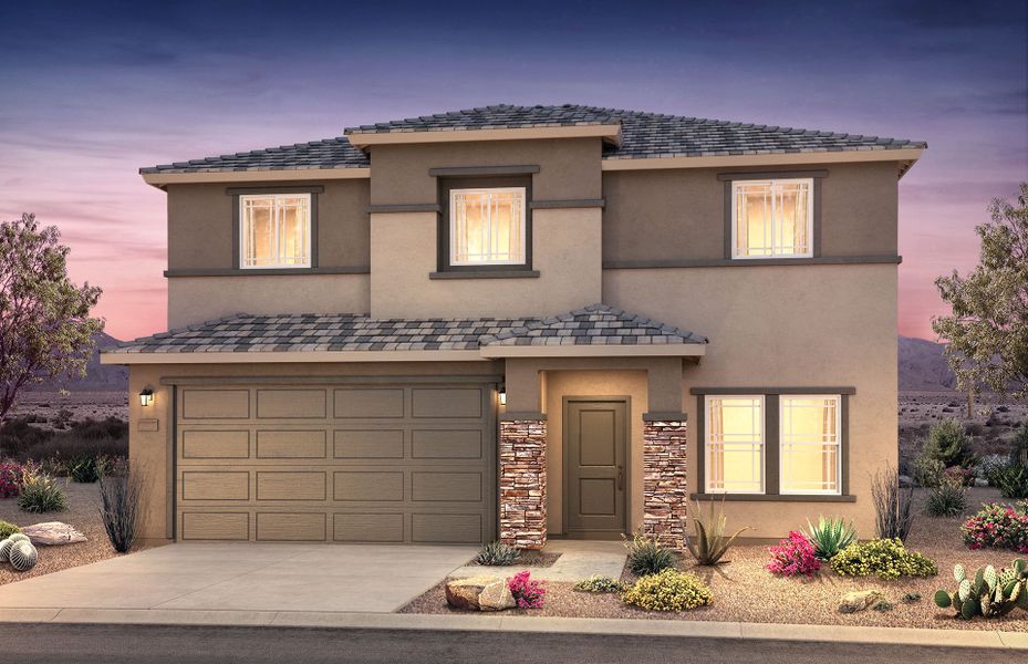 Representative exterior photo of a completed home built from the Daisy by Centex in Copper Falls, Buckeye, AZ (Image 2).