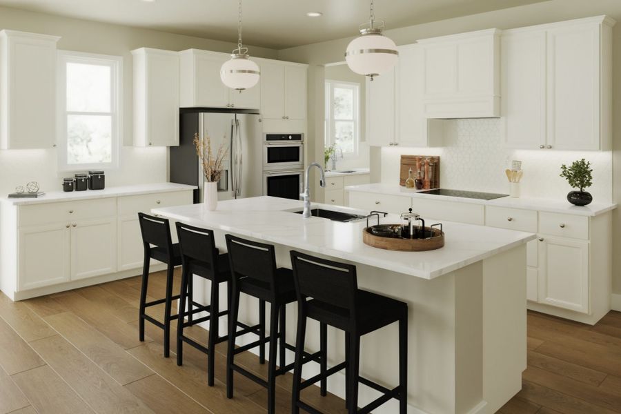 Representative furnished interior of a home built from the Carrington by Fischer Homes in Stonehaven, Hoschton (Image 4).