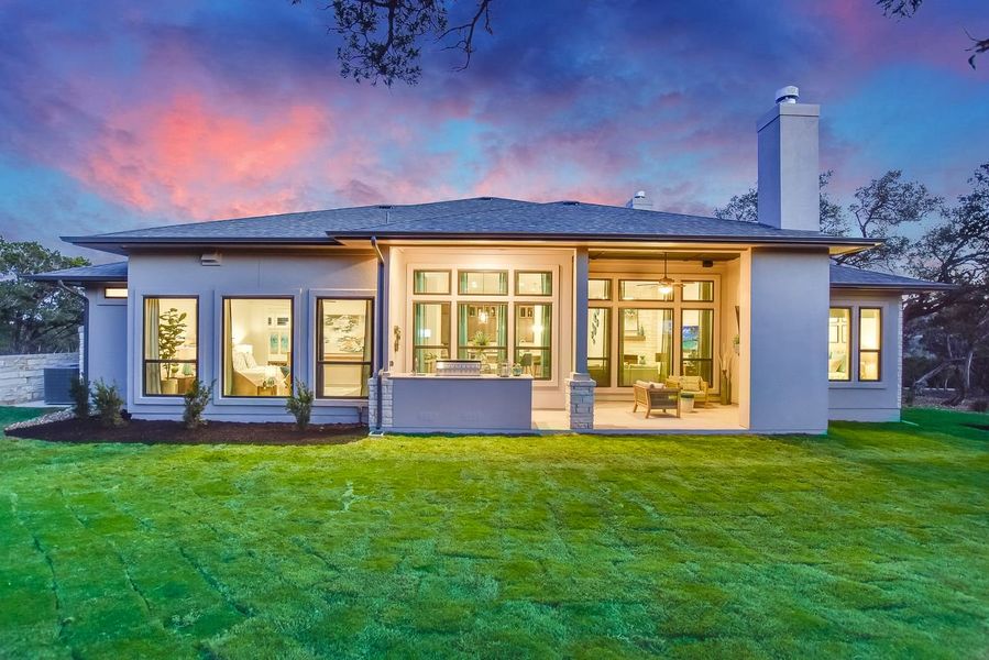 Representative exterior details of a home built from the Siena III by Giddens Homes in Clearwater Ranch, Liberty Hill (Image 57).