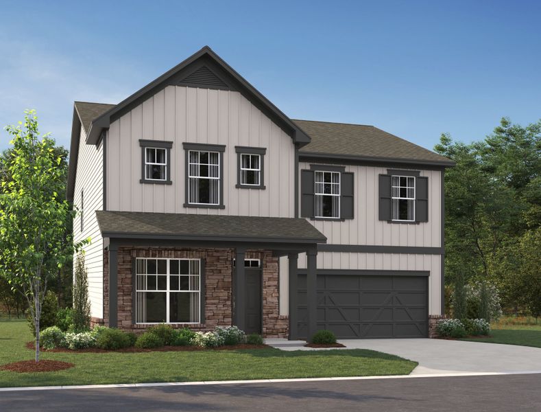 Rendering is for illustrative purposes. Actual exterior selections may vary by homesite.