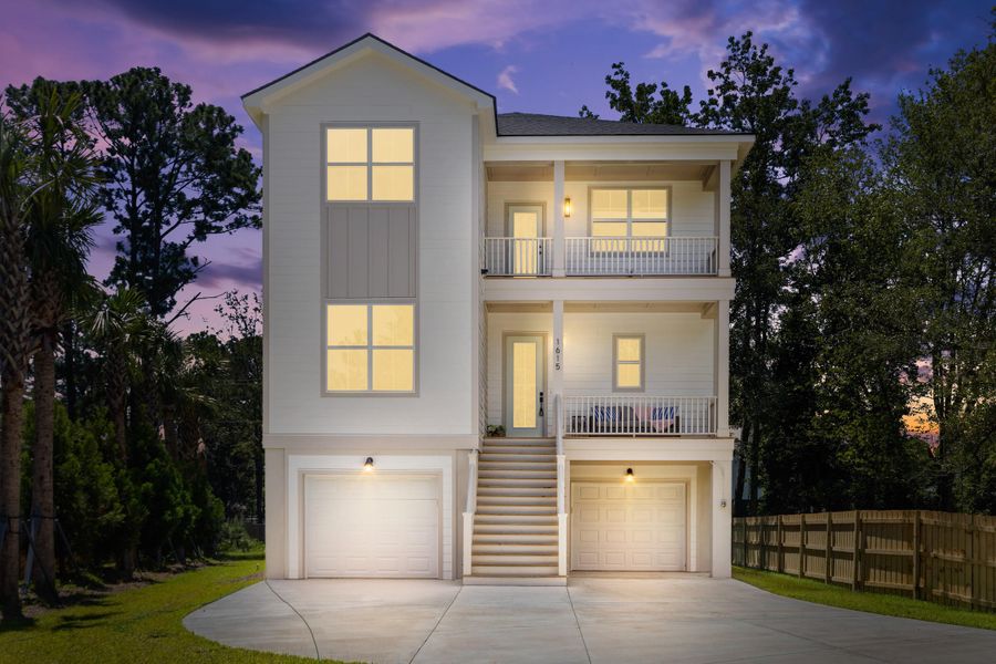Front exterior of a new home in , Mount Pleasant, SC, highlighting curb appeal (Image 32).