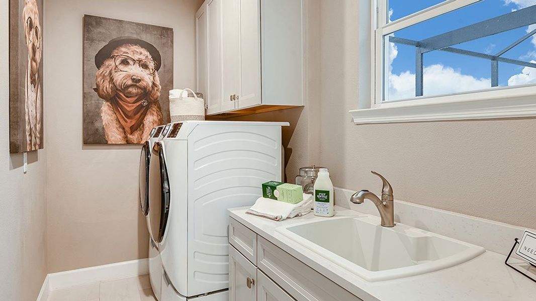 Representative furnished interior of a home built from the Barbuda by Taylor Morrison in Headwaters at Lofton Creek, Yulee (Image 8).