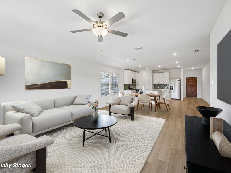 Furnished interior view inside a new home in Stella Hills, Denton (Image 4).