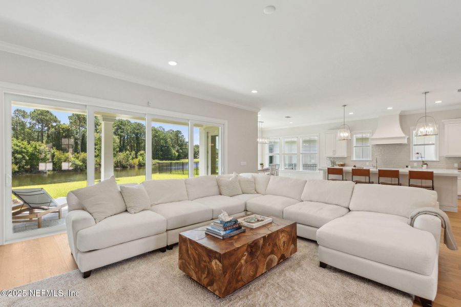 Furnished interior view inside a new home in , Fernandina Beach (Image 1).