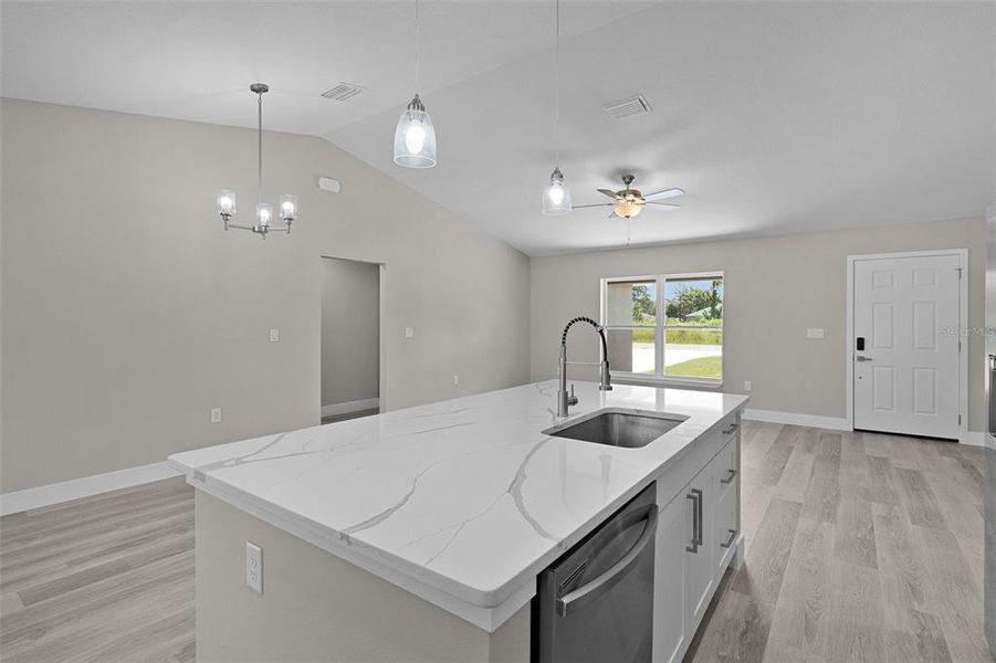 Furnished interior view inside a new home in , Ocklawaha (Image 9).