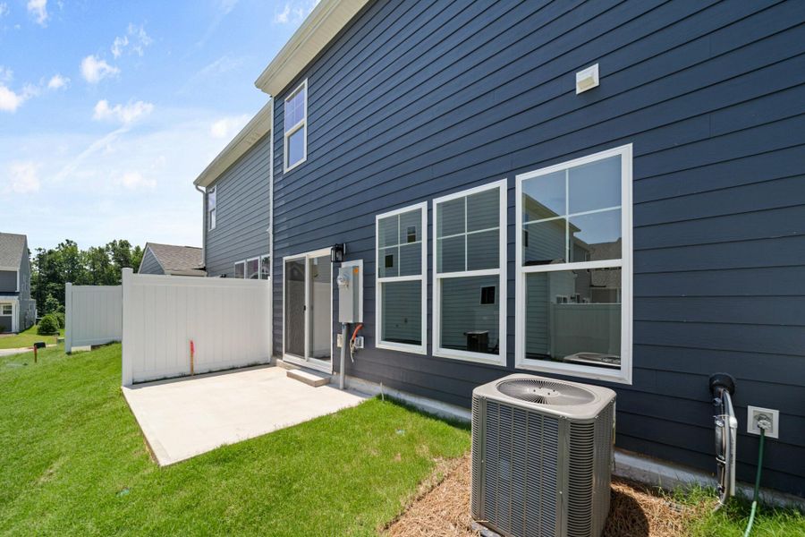 Front exterior of a new home in Harbor Crossing, Greensboro, NC, highlighting curb appeal (Image 20).