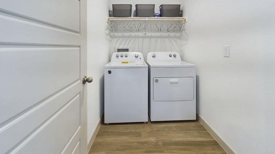 Representative furnished interior of a home built from the The Pierce by D.R. Horton in Overlook West, Wolfforth (Image 32).