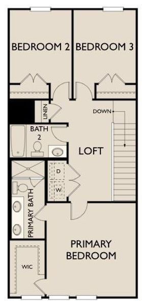2D floor plan layout of this home in Park Vue, Atlanta, GA (Image 4).