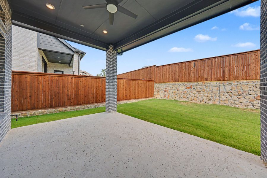 Exterior details and patio area of a home in Aster Park, McKinney (Image 3).