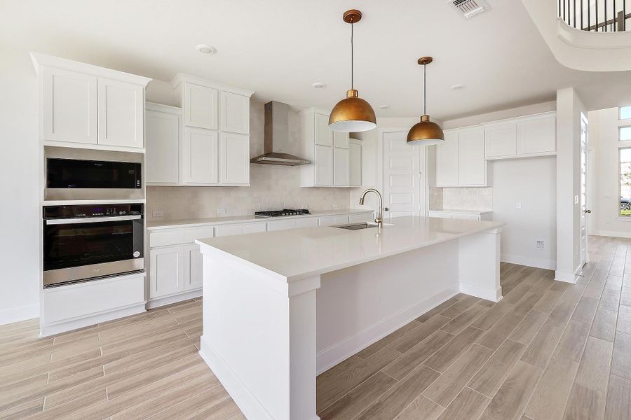 Furnished interior view inside a new home in Lakeside at Tessera - 50', Lago Vista (Image 6).