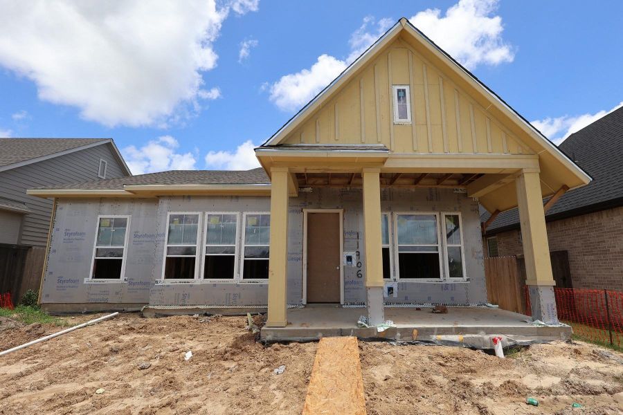 In-progress construction of a new home in Riceland - Enclave Row Collection, Mont Belvieu, TX (Image 4).