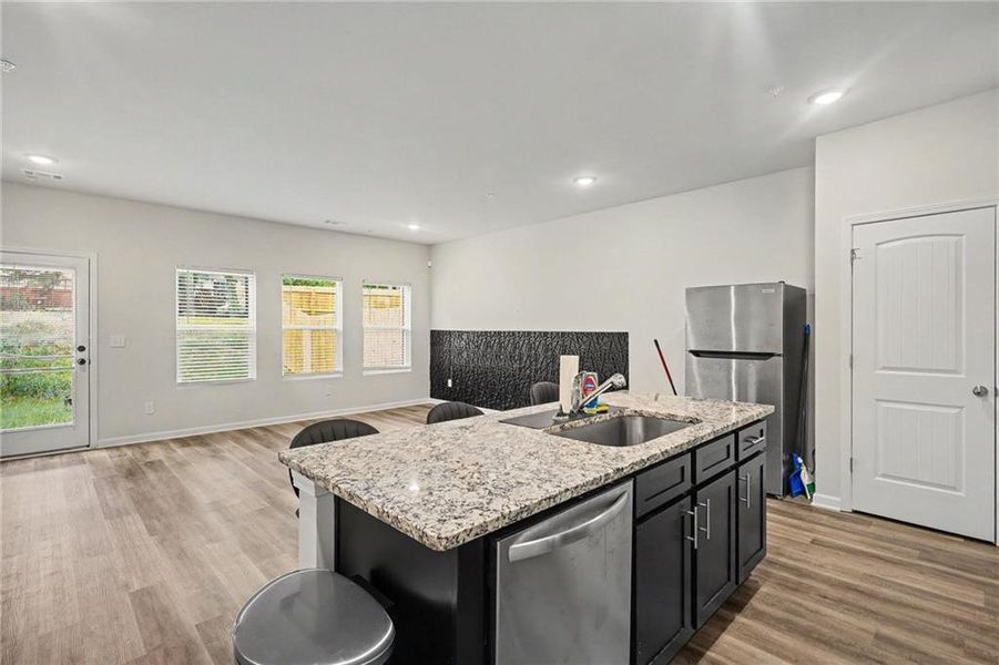 Furnished interior view inside a new home in , Atlanta (Image 9).