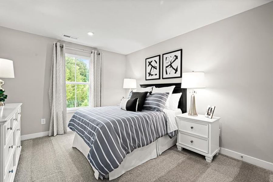 Furnished interior view inside a new home in Griffin Farm Townes, Pittsboro (Image 19).
