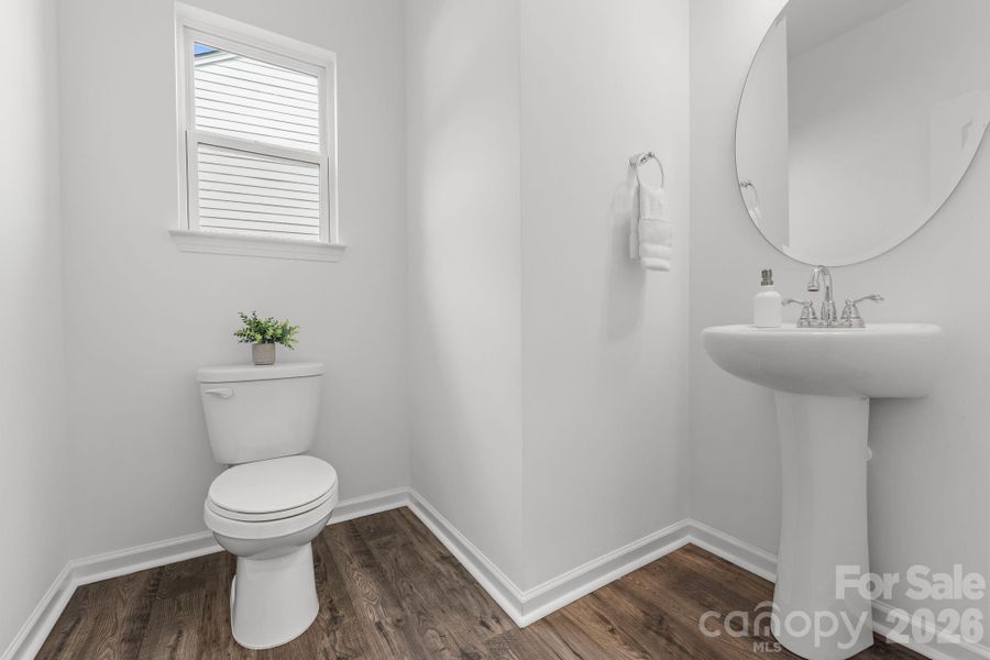 1/2 bath hidden on main level for privacy 1/2 bath hidden on main level for privacy