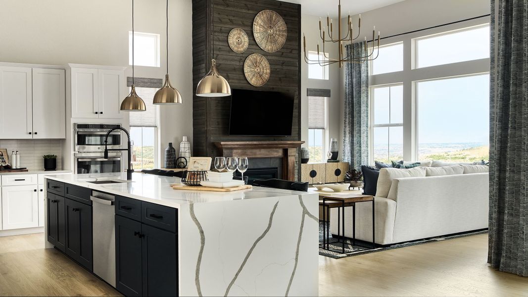 Representative furnished interior of a home built from the Ridge by Taylor Morrison in Parterre Destination Collection, Thornton (Image 1).