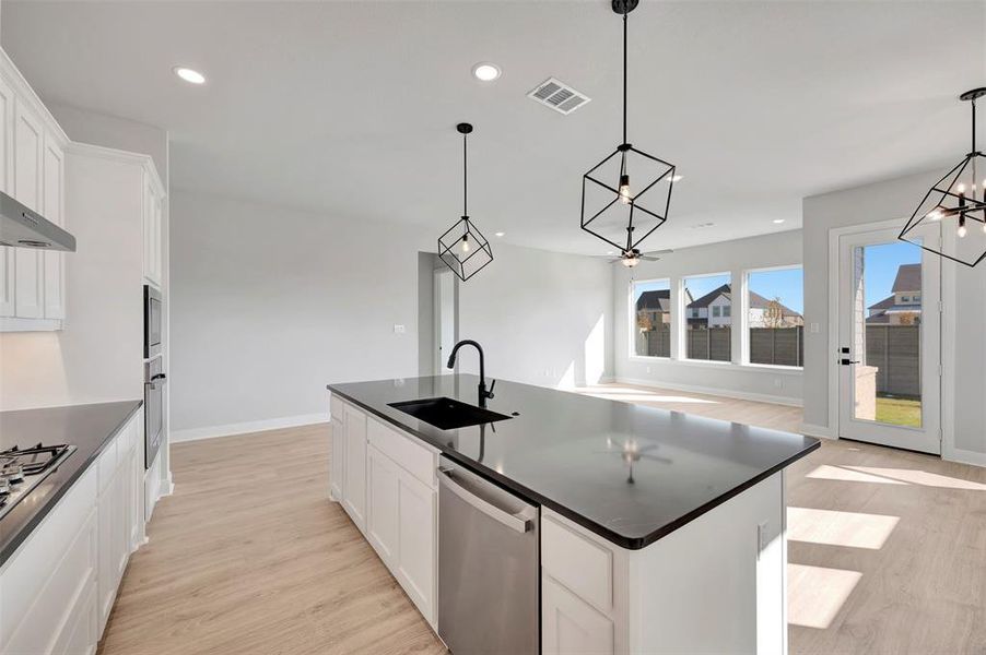 Furnished interior view inside a new home in Treeline, Justin (Image 12).