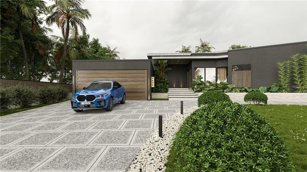 Front exterior of a new home in , Punta Gorda, FL, highlighting curb appeal (Image 21).