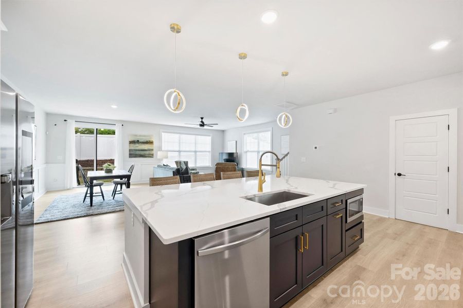 Furnished interior view inside a new home in , Charlotte (Image 8).