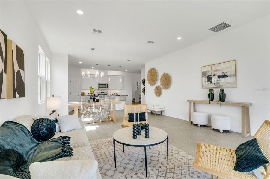 Furnished interior view inside a new home in , Punta Gorda (Image 11).