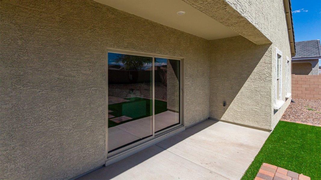Exterior details and patio area of a home in Entrada Del Toro at Rancho Sahuarita, Sahuarita (Image 22).
